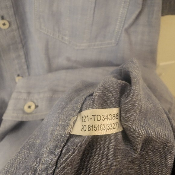 Tommy Bahama Jeans Blue Denim Style Button-down Shirt Mens sz XL - Picture 8 of 11